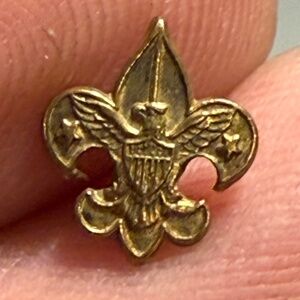 Vintage BSA Boyscouts Tenderfoot Scout‎ Lapel / Hat 7/8" Pin PAT 1911